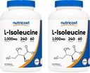 サービングごとのNutricost L-Isoleucine 2000mg、びんごとの240のカプセル(2本のびん)