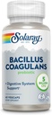 SOLARAY Bacillus Coagulans Probiotic - 5 Billion Live Microorganisms - Digestion and Gut Health Support - Full Body Health Probiotics with Inulin Prebiotic Fiber, 60-Day Guarantee, 30 Serv, 60 VegCaps