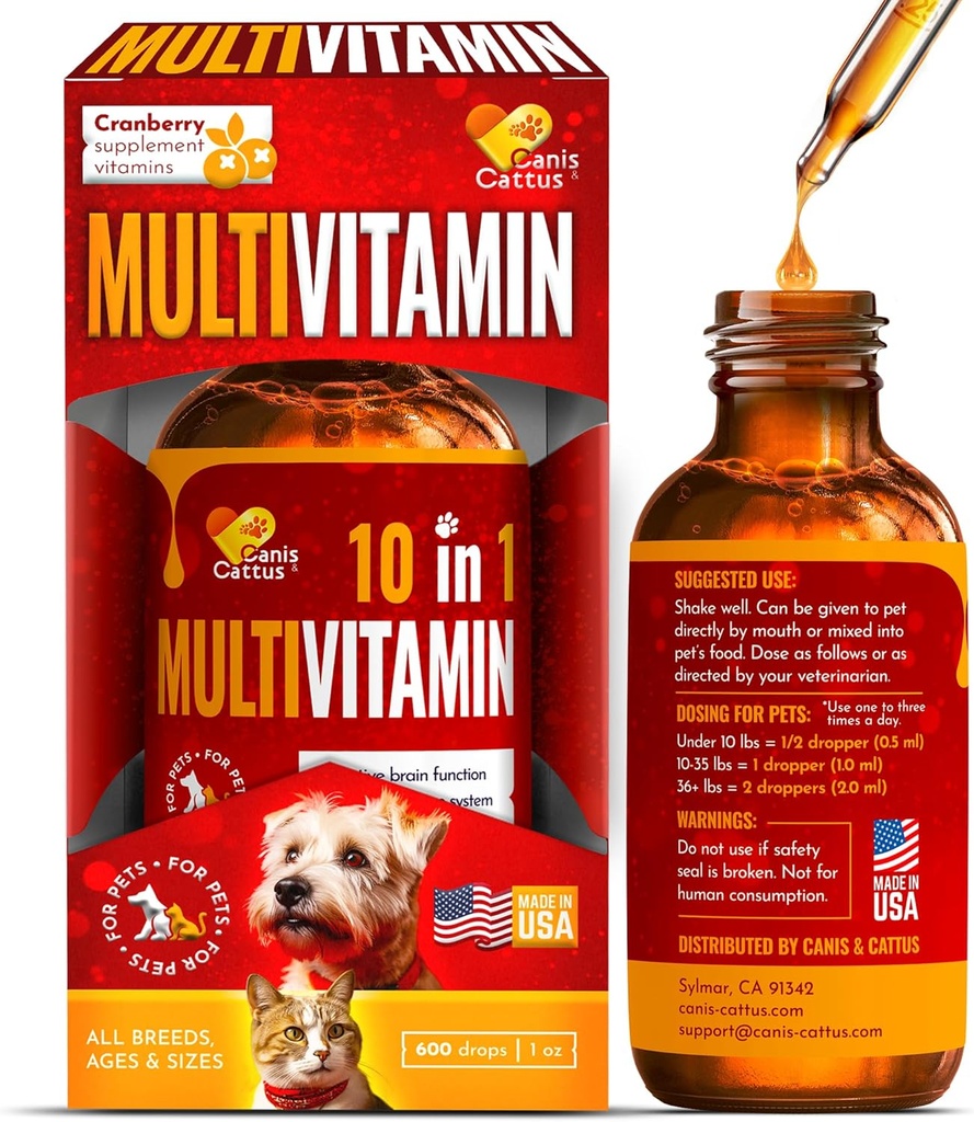 犬用ビタミン | 猫用ビタミン | 犬用ビタミン | 猫用ビタミン | 純正成分 | 1 oz