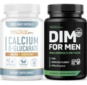 SMNutrition Men's DIMは、Calcium D-Glucarateで補う | 男性のためのDIMコンプレックス(60のサービング)とビーガングルテンフリー非GMO CDGサプリメント(90のサービング)と男性ホルモンのバランス調整バンドル