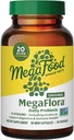 MegaFood MegaFlora Probiotic - 女性消化器の健康のためのプロバイオティクス - 免疫サポートサプリメント - 20 Billion CFU - 14 緊張 - 非GMO - ベジタリアン - 90 ミニカプセル(90 サービング)