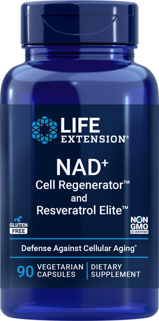 ライフエクステンションNAD +セルレジェネレータとレスベラトロールエリート、90ベジーキャップ