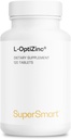 SuperSmart - 1日あたりL-OptiZinc 30mg(特許取得済み&高バイオ利用可能) - 亜鉛メチオニンサプリメント - 天然甘味料 | 非GMO&グルテンフリー - 120錠