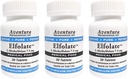 ELFOLATE® 7.5mg 3のパックL-Methylfolateのメチル葉酸塩の医学の食糧補足の専門の強さの活動的な純粋なPotent 30のタブレット