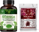 Moringa Capsules 120 Capsules and Rose Petal Dried 200g