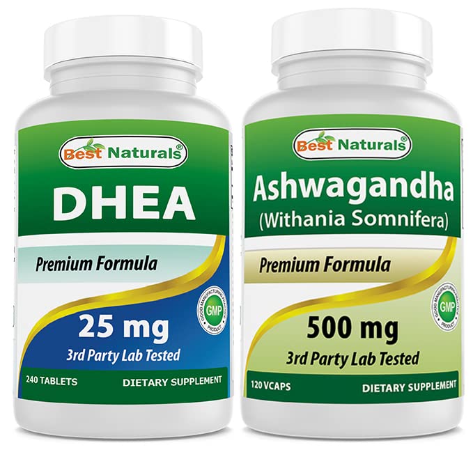 ベストナチュラルDhea 25mg&Ashwagandhaエキス500Mg