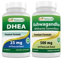 ベストナチュラルDhea 25mg&Ashwagandhaエキス500Mg