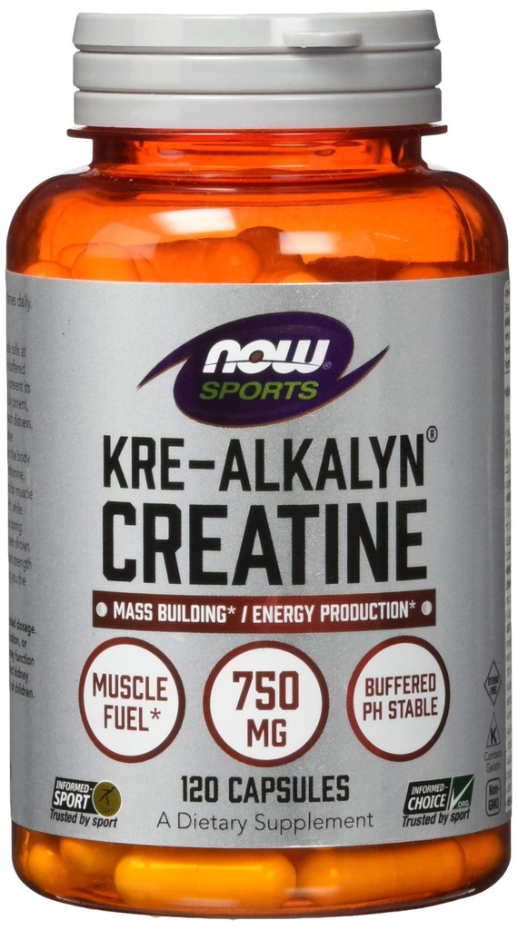 NOW食品Kre-Alkalynクレアチン - 120カプセル