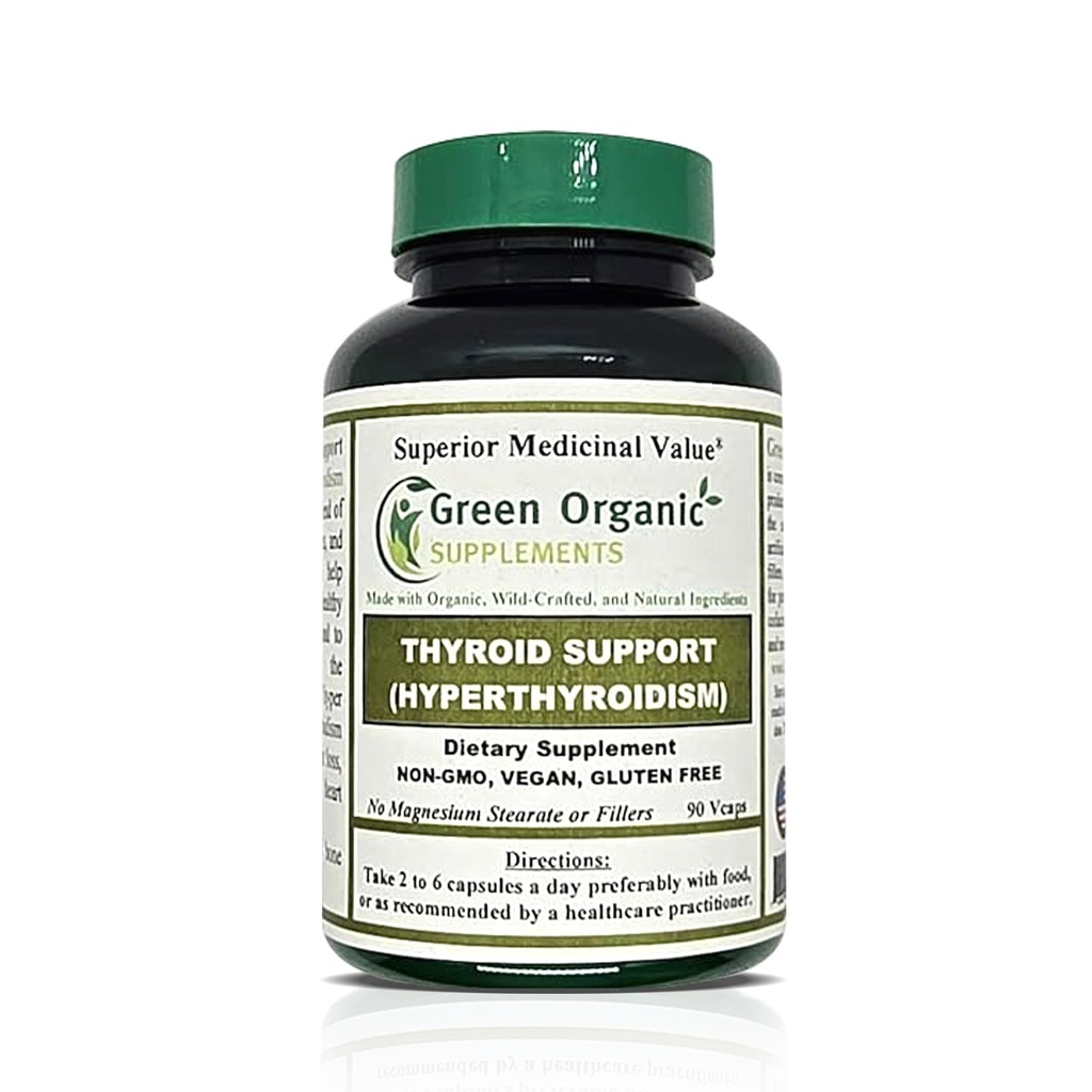 緑の有機物は甲状腺及びHythyroidism、高い吸収性、非GMOのグルテンフリーを補います