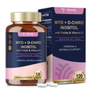 Totaria Myo-Inositol&D-Chiro Inositolサプリメントカプセル3075mg、プラスマルチビタミンD3、 Folate、理想的な40:1比率 - 女性&Ovarian*サポートのためのホルモンバランス | ビーガン、非GMO - 120キャップ