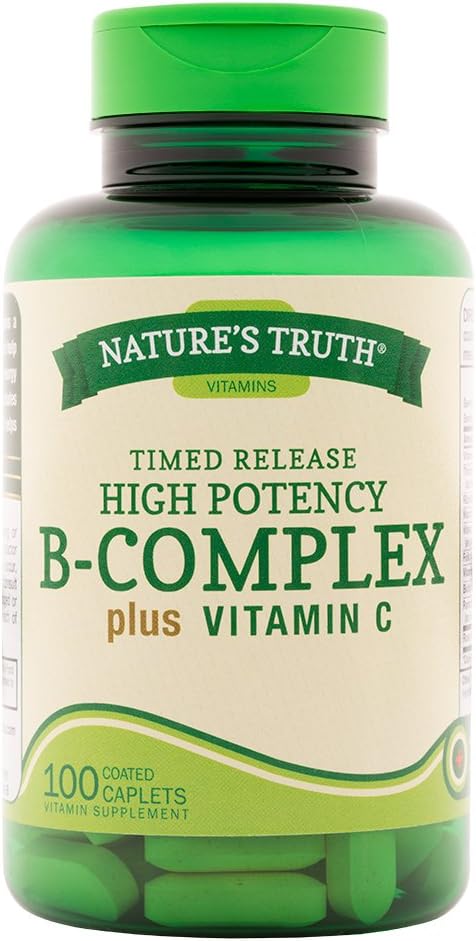 Nature's Truth B-Complex PlusビタミンCタイムリリース、100カウント(パッケージ3)