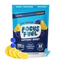 FocusFuel Energy Chews - ブルーラズベリーLemonade(15人前) - 100mgカフェイン+アルファGPC + L-テアニン+ B12、マグネシウム - 素晴らしい味 - クラッシュまたはジッターなし