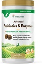 NaturVet の高度のプロバイオティクス及び酵素、PB6 犬の敏感な胃および消化器の問題、6 週上の犬のためのヒッコリーのスモークのベーコンの味付けされたペット補足、240 の計算の瓶を助ける柔らかい咀嚼