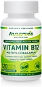 高吸収性BioActive B12 1000mcg - エネルギーをサポート, 神経 & 心の健康 – 120 ビーガンカプセル – 内視栄養
