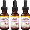 ロビタ・エキナセア抽出液 | 1FL OZ | サービングあたりの350mg | 濃縮ハーブチン | ヴィーガン | アルコールフリー | エルダーベリー&リコライスエキス付き(パック3)