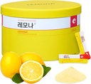 LEMONAの公式のビタミンCの粉500mgの韓国は免疫サポートB6、B2、オンザ・ゴーのパケットのビタミンの健康な生活を補います、毎日のエネルギーブーストの韓国の食糧軽食のレモンを取ること容易(120Sticks)