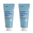 Curist 5% のリドカインのクリームの最高の OTC の強さの Topical の痛みの軽減 OTC - 12 の oz (パッケージの 2) XL の管 5 のパーセントのリドカインの親指のクリームを効果的に Numb に 2 つのパック - 6 つの oz 管