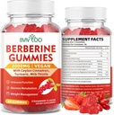 Berberine Gummies、Sugarは2000mgの高効力のBerberine HCIの補足、プラスのCeylon Cinnamon、女性及び人の免疫システム及びMetabolismサポートのためのミルクの牛- 60のガミーを解放します