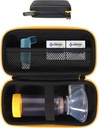 GETGEAR喘息吸入器ホルダーケース、大人と子供(CASEのみ)のためのHandy Ventolin Inhalerのためのコンパクトで丈夫なケース(黒)