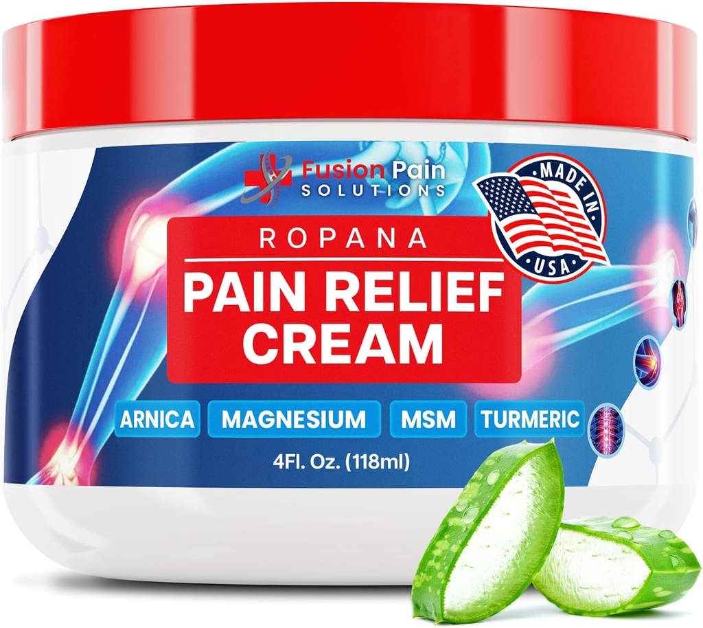 アルニカ、マグネシウム、MSMおよびターメリック(FL Oz)による痛みの軽減クリーム - 関節と痛みの軽減クリーム - 非脂っこい痛みの軽減