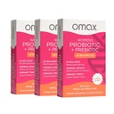 Omax3 女性プロバイオティック + プレバイオティック, クランベリー & シックロート, 20 億 CFU, 6 臨床的に実証済みの株, 腟 pH, UTI, ブロッキング, (パッケージ化 5 月 Vary) | 90 ベジーカプセル (3 ボックス)