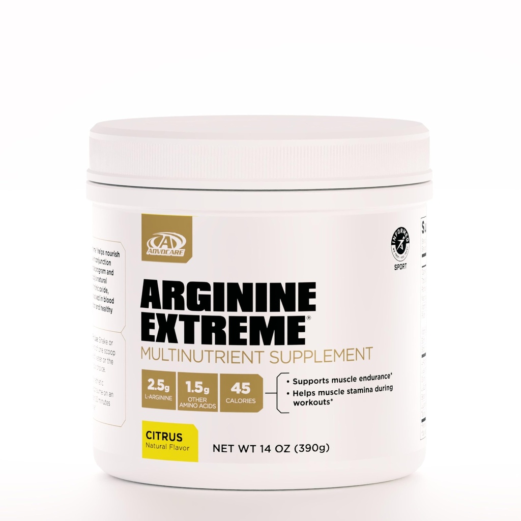 AdvoCareのアルギニンの極度なMultinutrientの補足-前ワークアウトのアミノ酸の補足-サポートStamina及びEndurance* -ビタミンB-12、L-Arginine及び多くを含んでいます-柑橘類、14のoz