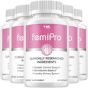 (5パック) Femi Pro のプロバイオティクス - FemiPro の高度の方式のぼうこう制御サポート、Microbiome のバランス、健康な泌尿器系、300 カプセル