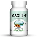 Maxiの健康B-6 - ビタミンB6-100mg心血管の健康 - 100錠 - Kosher (100カウント、パック2)