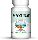 Maxiの健康B-6 - ビタミンB6-100mg心血管の健康 - 100錠 - Kosher (100カウント、パック2)