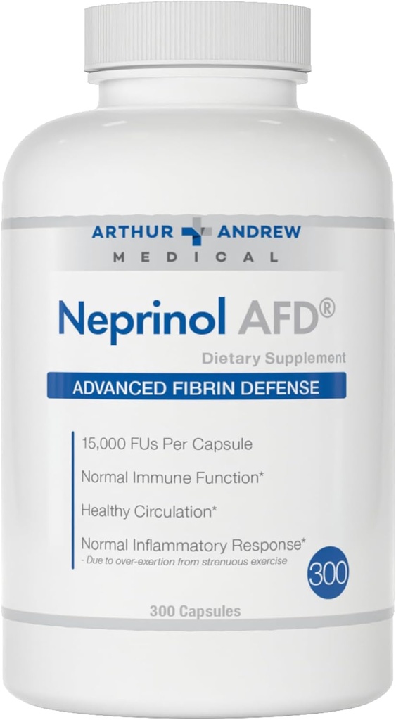 アーサー・アンドリュー・メディカル、Neprinol AFD、セルプターゼ&ナトキナーゼ、300カウント(パッケージ1)