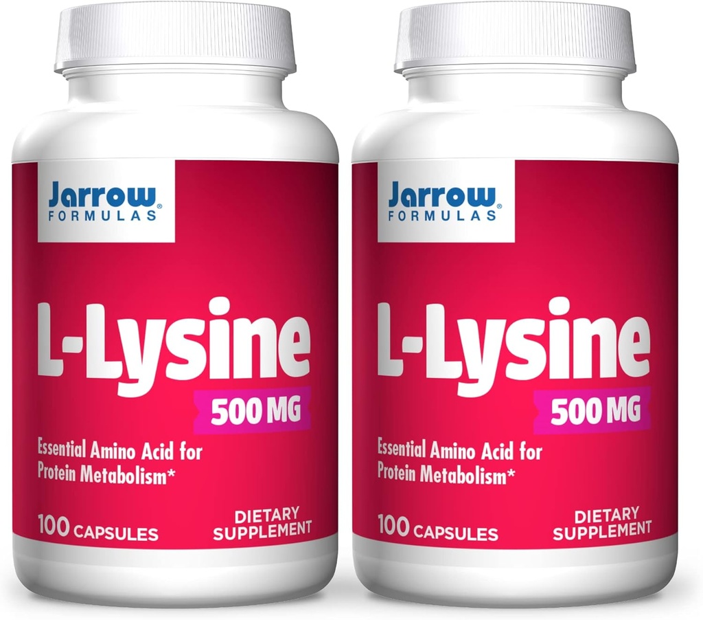 Jarrow Formulas L-Lysine、プロテインメタボリズム、500 Mg、100 カウント(パッケージ2)