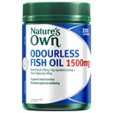 性質の自身のオメガ3の高力無臭の魚油1500 MG X 200の帽子