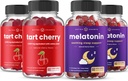NutraChamps Tartチェリー(2パック)&Melatonin(2パック) マッスル&スリープサポート