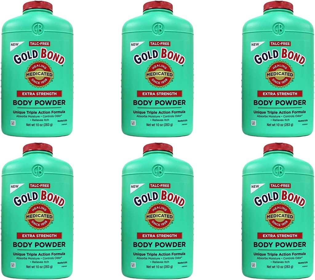 金の結束ボディ粉は余分な強さを- 10のoz、6のパック- Talc-Free塗りました