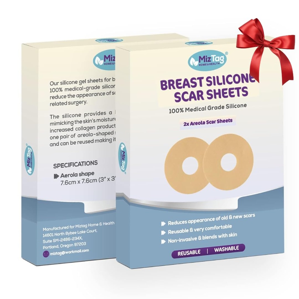 Areolaのシリコーン シート- Breastの外科回復供給-ポストOpのブラ(2 PC)の下で再使用可能な、快適な
