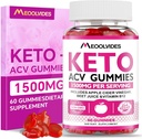 Keto ACVグミー - B6&B12、ビーガン、ゼラチンフリー、ケトサポート、デトックスクレンジング、非GMO、男性&女性用、60カウント