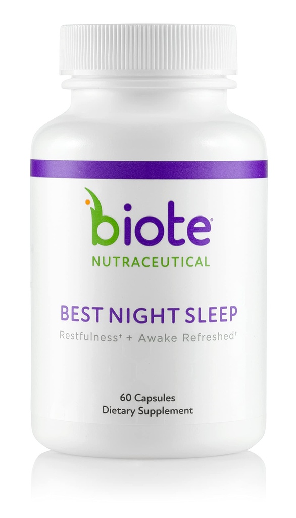 Biote Nutraceuticals - ベストナイトの睡眠 - 休息 + Awakeリフレッシュ(60カプセル)