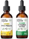 ワイルド & オーガニック パイン Pollen Tincture 2 fl oz & Stinginginginging Nettle Root Tincture 2 fl oz