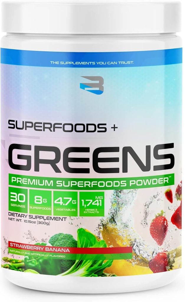 信じる サプリメント Superfoods+Greens (イチゴバナナ)