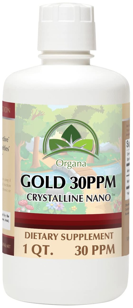 Organaの純粋な結晶の液体の金の補足- 30 PPM -コロイド鉱物32のOunce