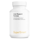 スーパースマート - 肝臓サポートフォーミュラ(先進式) - Silymarinミルクアワート、L-Methionine、Glutathione、Picrorhiza Kurroa、Artichokeと 非GMO&グルテンフリー - 90ベジタリアンカプセル