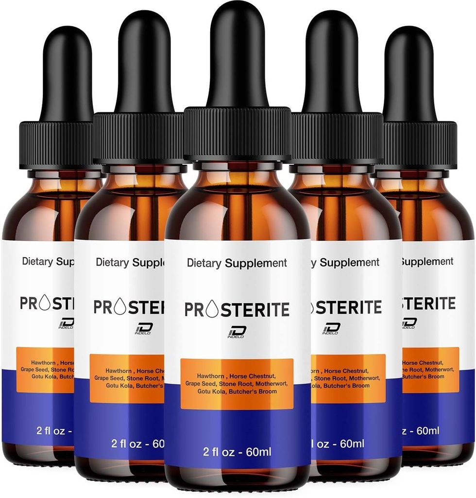 健康のためのプロステナイトドロップ - 膀胱泌尿の問題 - プロステライトサプリメント、最大強度のプロスタチンドッパー、2024新改良処方(5パック - 5ヶ月の供給)