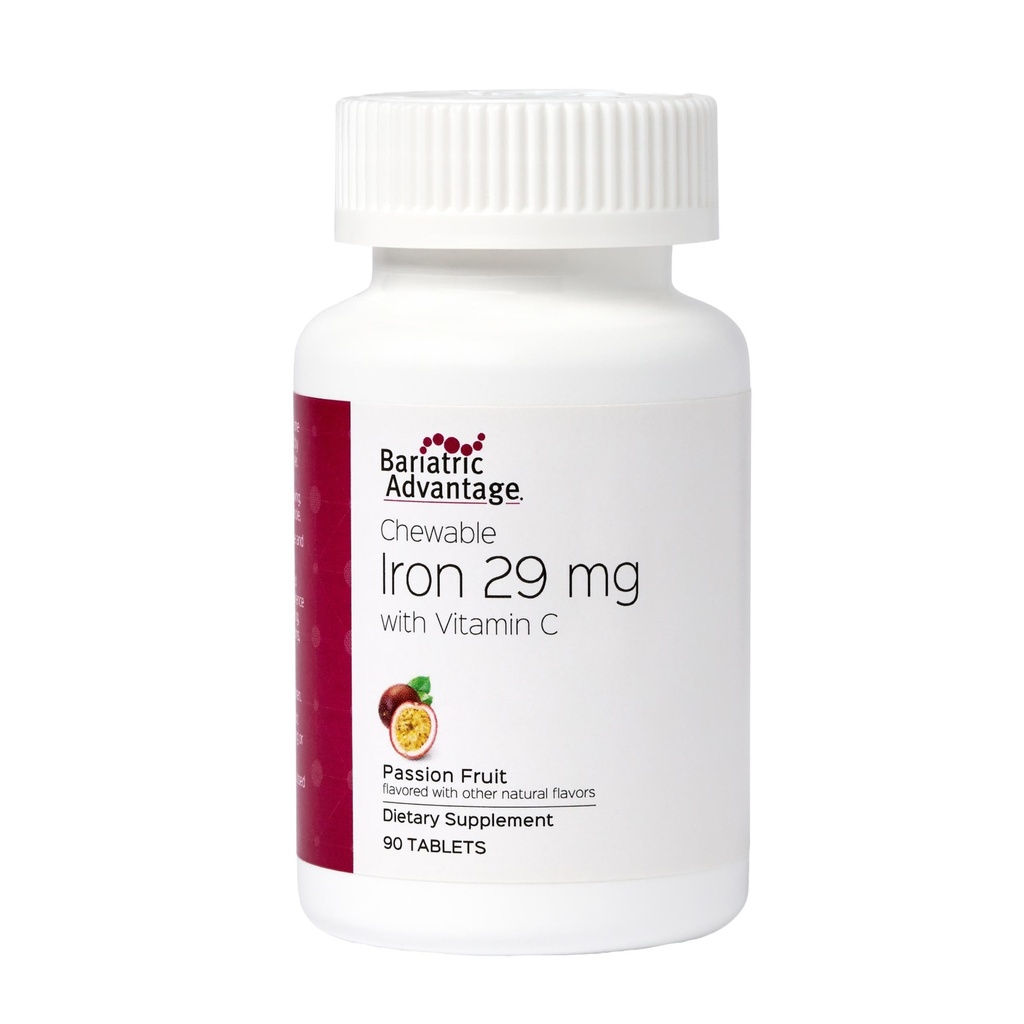 Bariatric利点のChewableの鉄29のmg - Bariatricの外科患者のための-ビタミンCの鉄-鉄の好み無し-鉄のFumarate及びCarbonylの鉄の補足-情熱のフルーツ- 90の計算