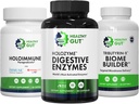 ヘルシーガット30日リーキーガットバンドル | HoloZyme, 180カプセル, HoloImmune, 30カプセル, Tributyrin-X, 90 Softgels