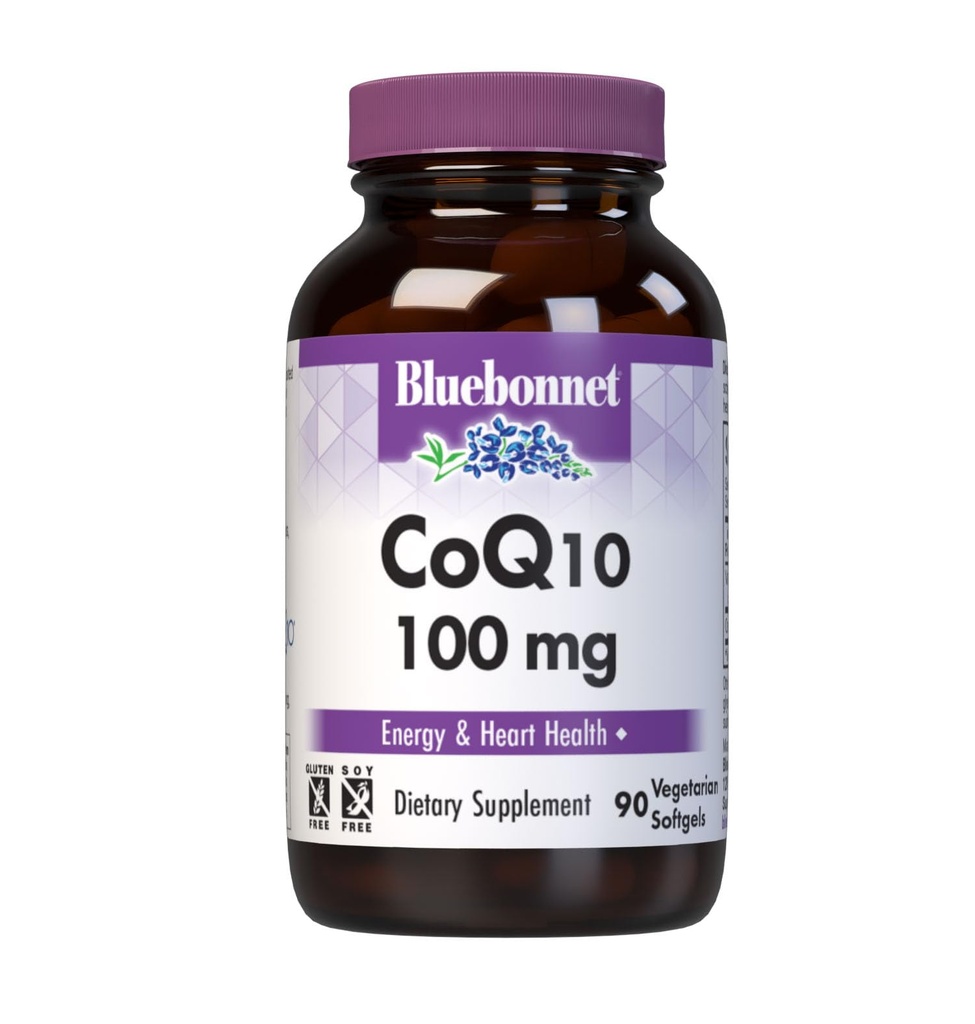 BlueBonnet CoQ-10ベジタリアンソフトジェル、100mg、90カウント