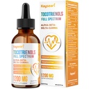 Tocotrienolsのフル スペクトラムは1200mg - TocotrienolのビタミンEの液体、Tocopherol-Free -優秀な酸化防止のブレンド-より高い吸収- 2のflのoz、30のサービングを補います
