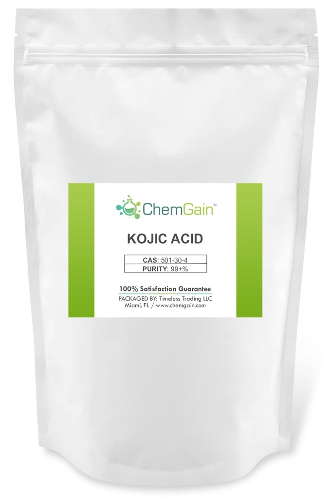 Kojic Acid Powder - 250 g (8.8 oz) Bulk Pack - Ultra Pure - CAS 501-30-4