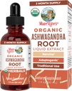 MaryRuth Organic Ashwagandha Root | USDA Organic Ashwagandha Liquid Drops | ストレスリリーフ・ナチュラル・カルム・リラクゼーション・ムード・サポート・サプリメント | 適応性 | 神経 | 完全菜食主義者の | 完全菜食主義者 | ノンGMO | 60 摂食