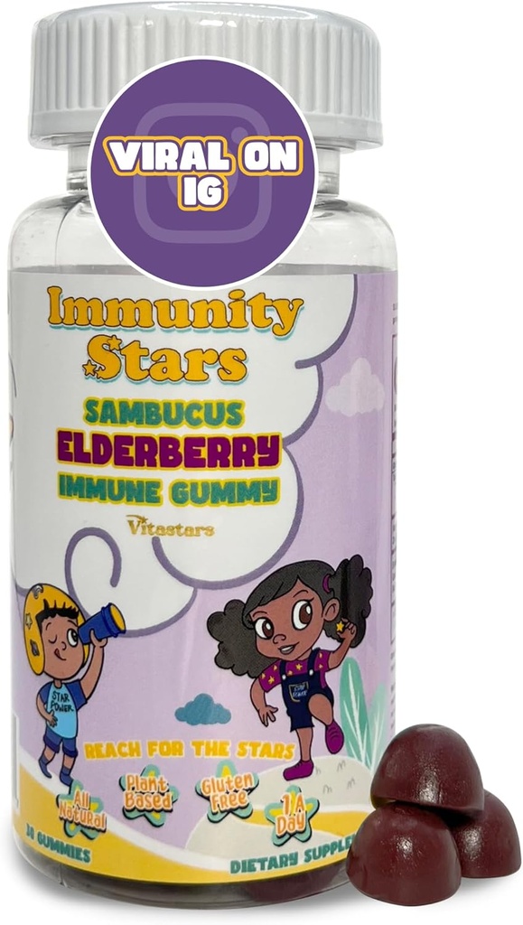 ビタミンCと亜鉛、Sambucus Elderberry Family Immune Boost Gummies、30 Gummies子供と大人のためのおいしい防衛