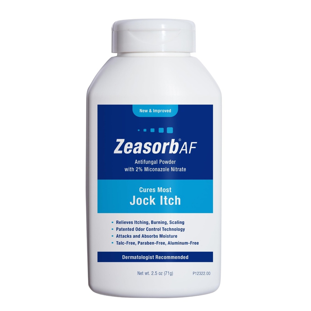 Zeasorb AFのJockのイッチの粉、極度の吸収性、スケーリングおよび焼跡の救助、2.5 Oz